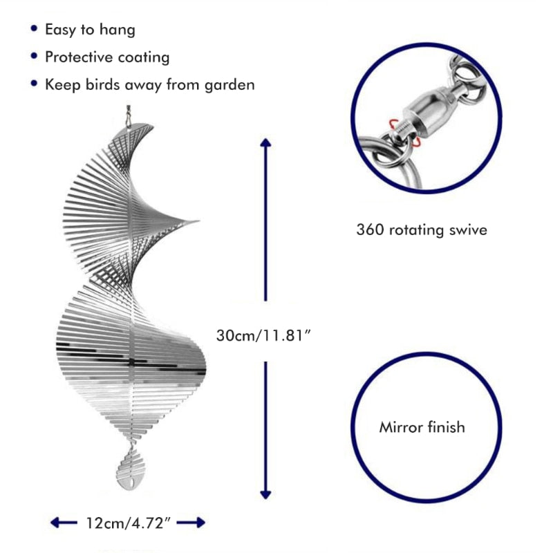 Avelena | Drehbare Windspiele: Nordische Gartendekoration