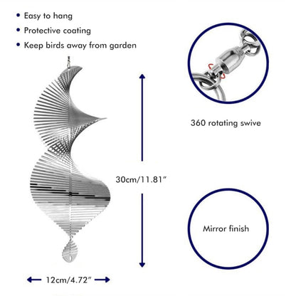 Avelena | Drehbare Windspiele: Nordische Gartendekoration