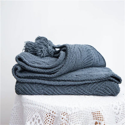 Avelena | Blanket Luxe Chenille Decke mit Herzfransen