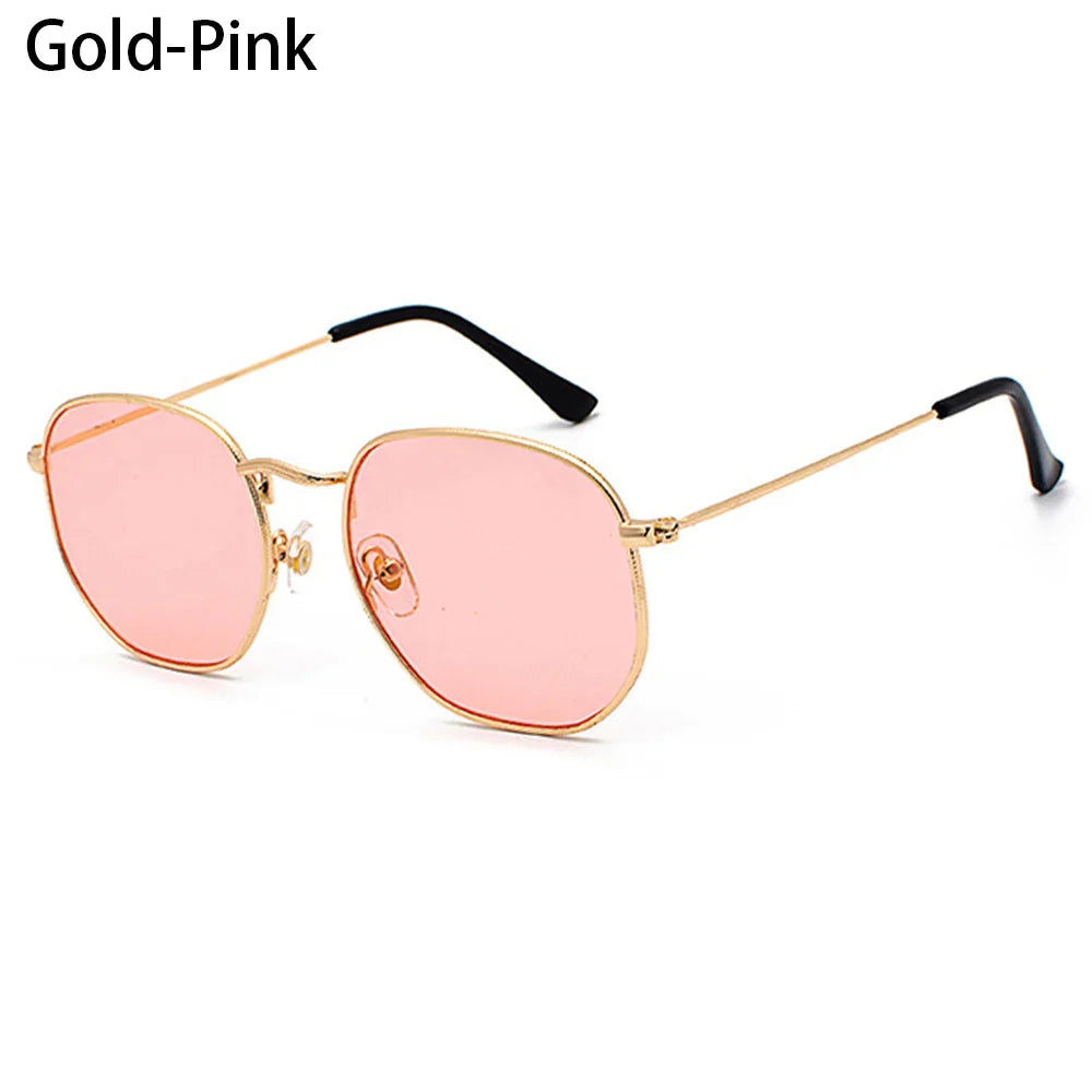 Avelena | Polygon Metall Quadrat Sonnenbrille