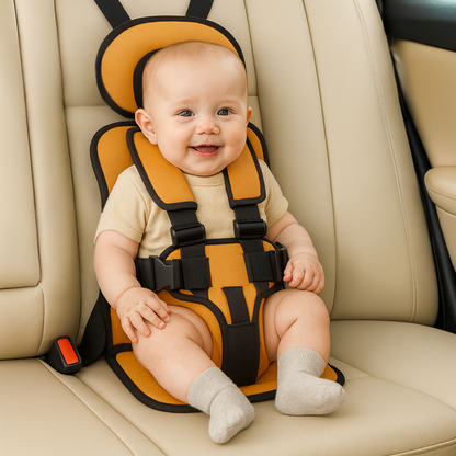 Avelena | Booster Seat Safety Harness Padded Travel Car Seat Portable Slim Compact