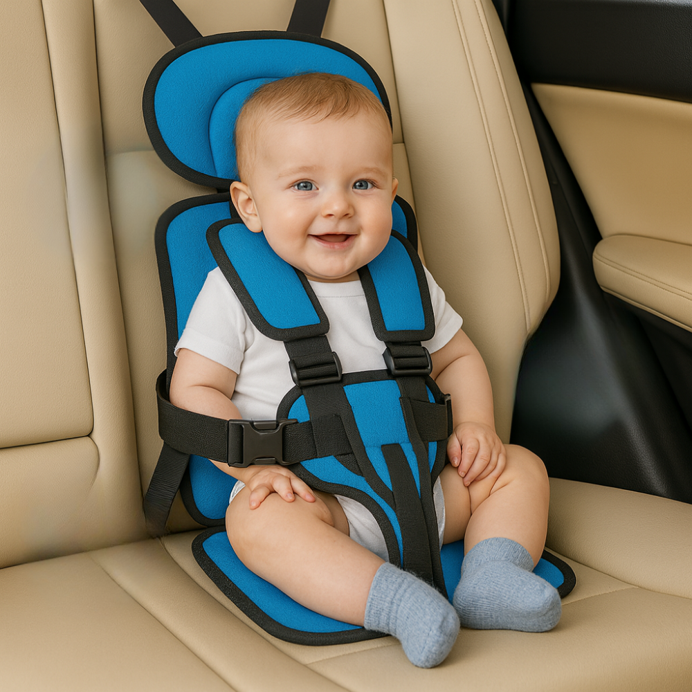 Avelena | Booster Seat Safety Harness Padded Travel Car Seat Portable Slim Compact