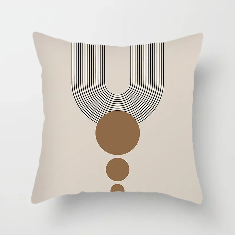 Avelena | Moderne Kunst Abstraktes Muster Dekokissenbezüge Kreative Linien Sofa Stuhl Kissenbezüge Wurfkissenbezüge Home Office Dekor