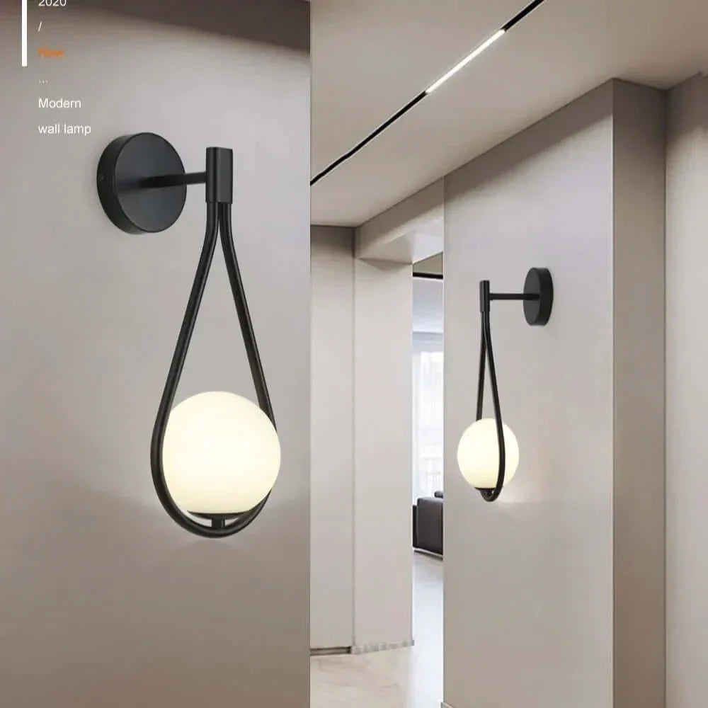Avelena | Drop Luxus Glas Ballen Wandlampe