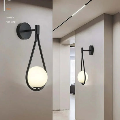 Avelena | Drop Luxus Glas Ball Wandleuchte