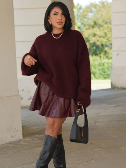 Avelena | Chic Strickpullover für Damen mit Rundhalsausschnitt