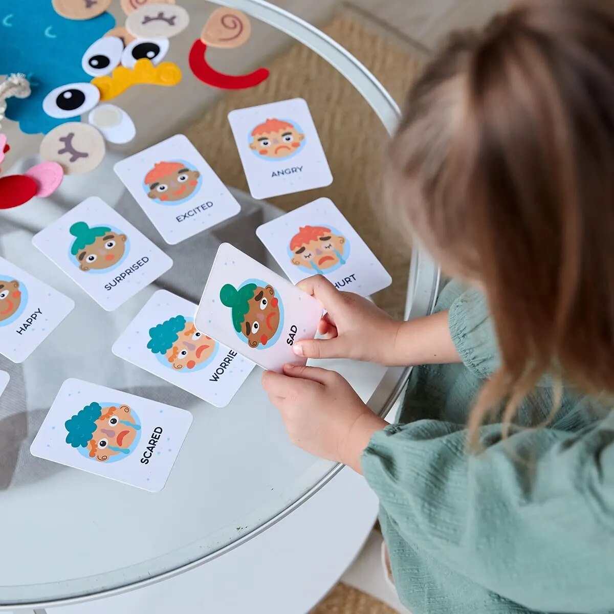Avelena | Kinder Montessori Gesichtsausdrucksspiel Spielzeug