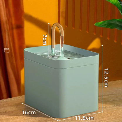 Avelena | Ultra-leise Haustier-Wasserbrunnen mit intelligenter Filtration - 1,5 l Edelstahl