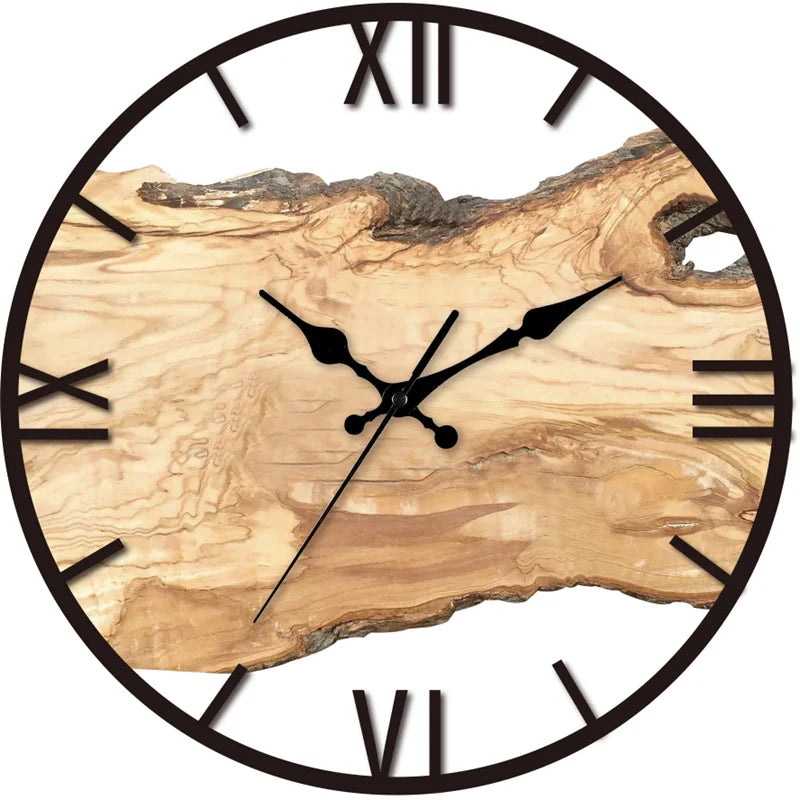 Avelena | Geräuschlose Wanduhr aus Acryl und Holz