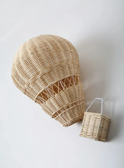 Avelena | Handgefertigtes Rattan Woven Luftballon Mobile Ornament