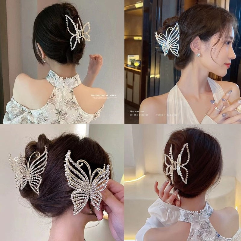 Avelena | Korea Perle Strass Haarnadel