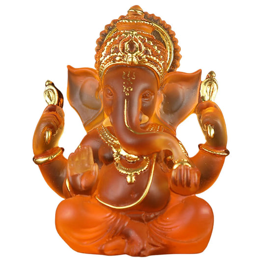 Avelena | Seltene farbige semi-transparente Ganesh-Statuen für Glück in Ihrem Zuhause