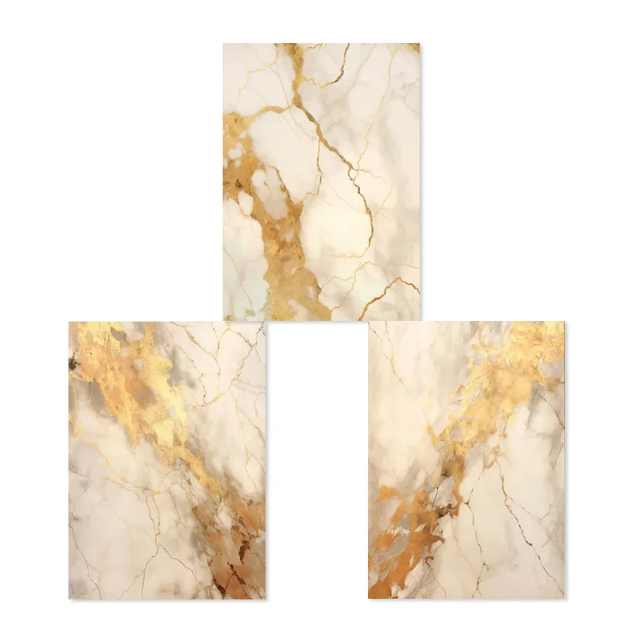 Avelena | Modern Schwarz Beige Golden Fluide Marmor Druck Abstrakte Wandkunst Feine Kunst Leinwand Drucke Bilder für Wohnzimmer Schlafzimmer Kunst Dekor