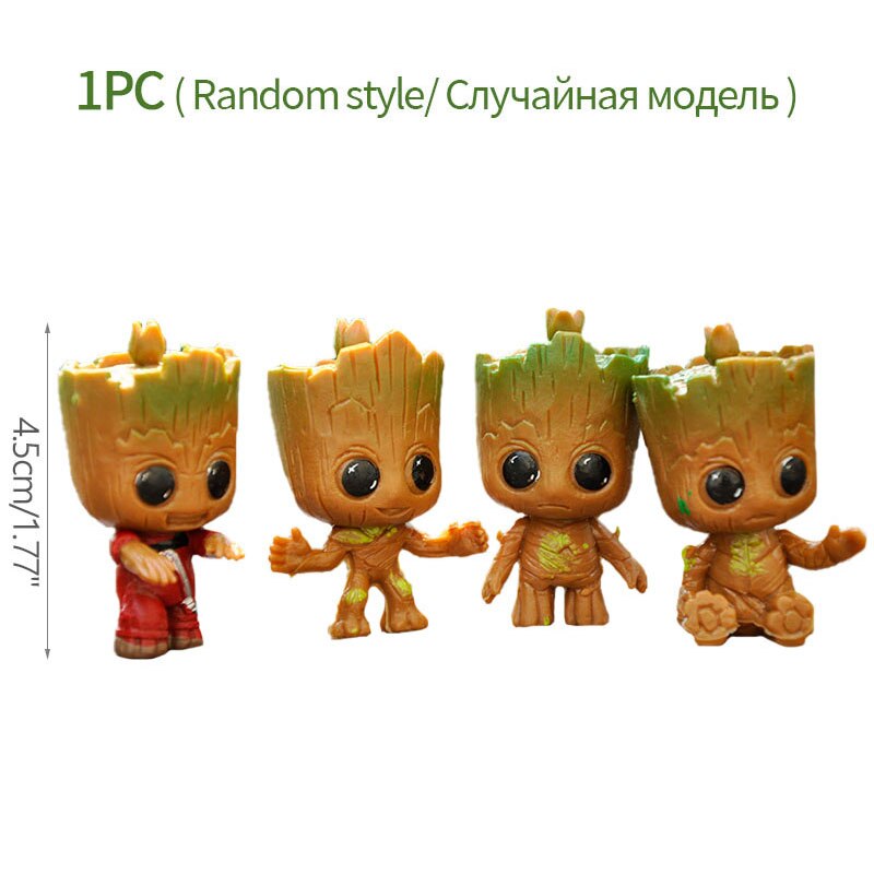 Avelena | Cartoon Groot Miniaturfigur: Verspielte Bürodekoration