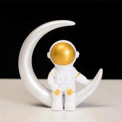Avelena | Harz-Astronaut-Figur Statue Raumfahrer Skulptur Pädagogisches Spielzeug Schreibtisch-Dekoration Astronaut-Modell Für Kinder Geschenk