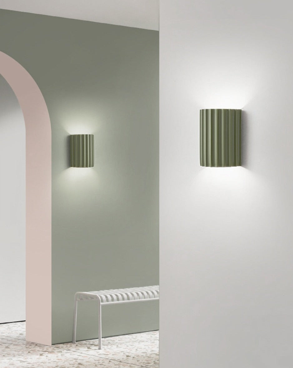 Avelena | Falten Farbe Harz LED Wand Leuchte Lampe