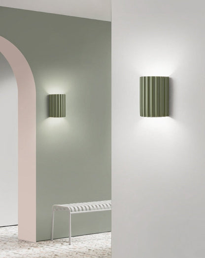 Avelena | Falten Farbe Harz LED Wand Leuchte Lampe