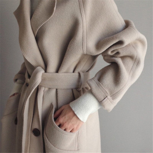 Avelena - eleganter Tweed-Trenchcoat