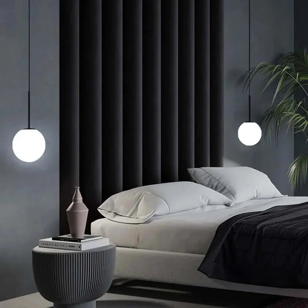 Avelena | Mid-Century Modern Glas Ball Pendelleuchte