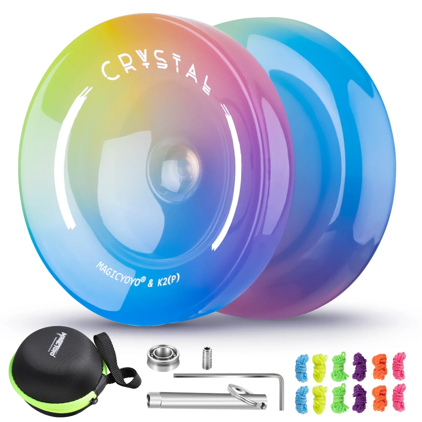 Avelena | K2 Crystal Yo-Yo - Professionell Responsiv und Uresponsiv Doppelzweck Yo-Yo