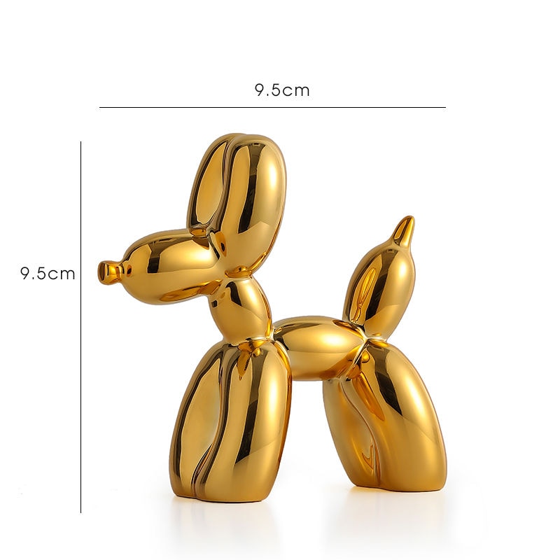 Avelena | Balloon Dog Sculpture, Balloon Art Statue, Mini Collectible Figurine, Home Decoration, Resin Figure, Desk Accessories, Room Decoration