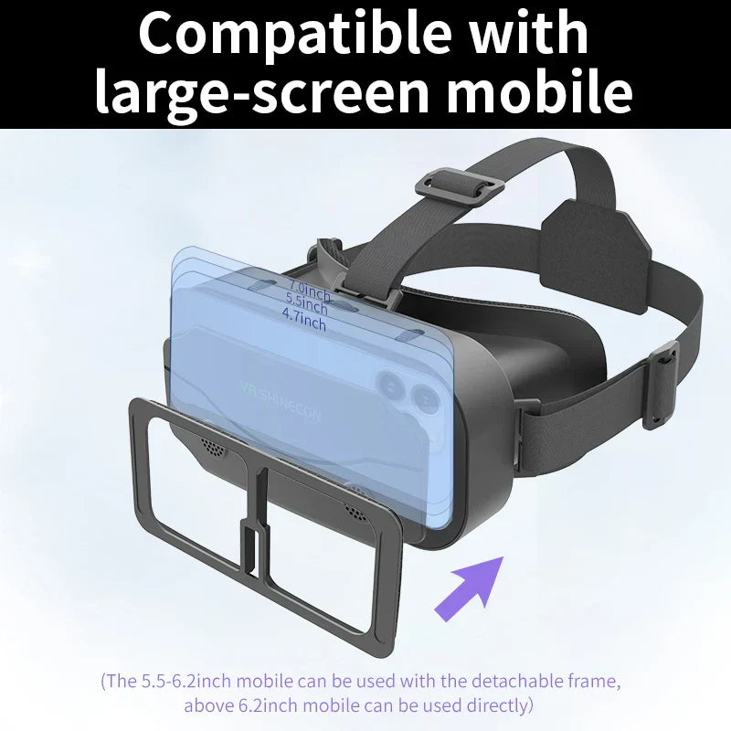 Avelena | Vr-Headset Virtual-Reality-Headset 3D-Brille für Smartphones