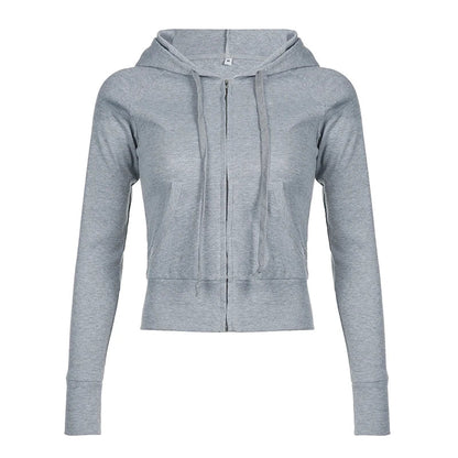 Avelena | Freizeit Hoodie mit Reißverschluss für Damen