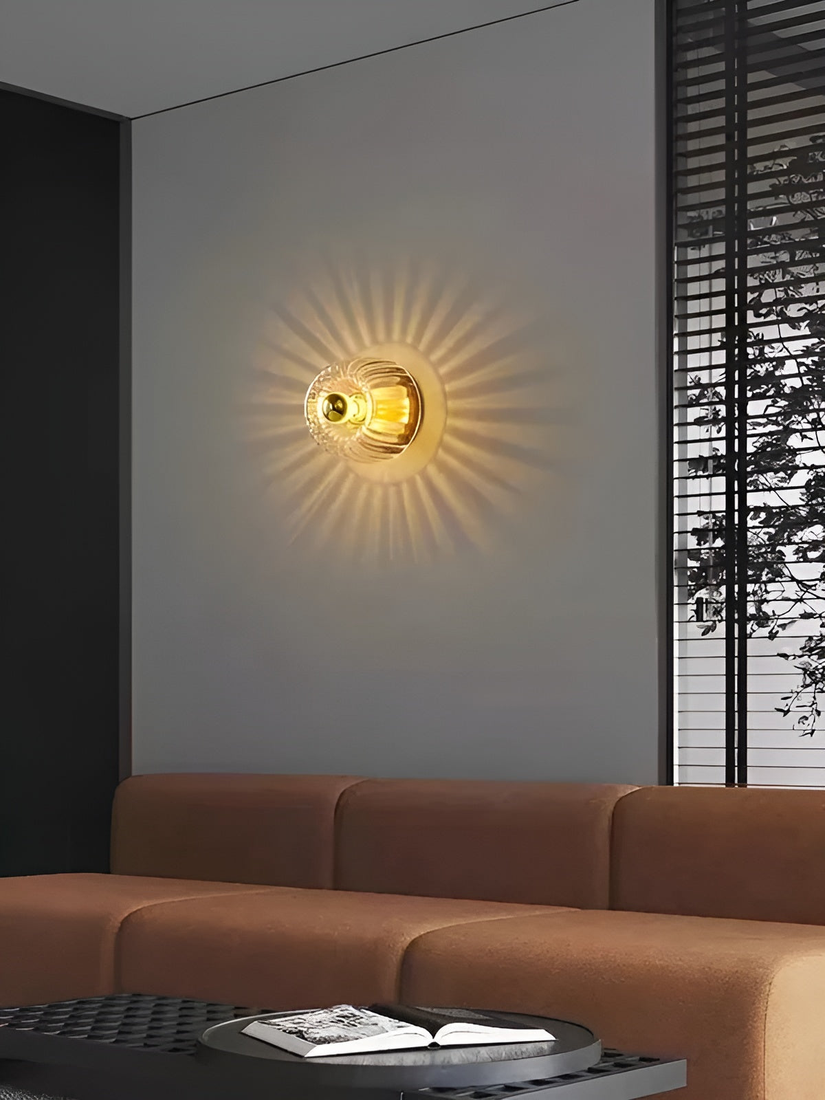 Avelena | Scandielegance Wandlampe Moderne Glasbeleuchtung mit Bauhaus Charme
