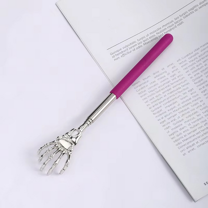 Avelena | Edelstahl teleskopierbarer Rückenkratzer und Massagegerät für Menschen und Haustiere