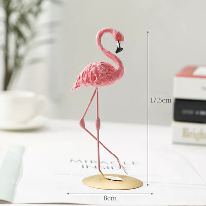 Avelena | Nordic Flamingo Figurine Figure Statue Sculpture Living Room Office Wedding Party Ornaments Home Decor Decoration Accessories