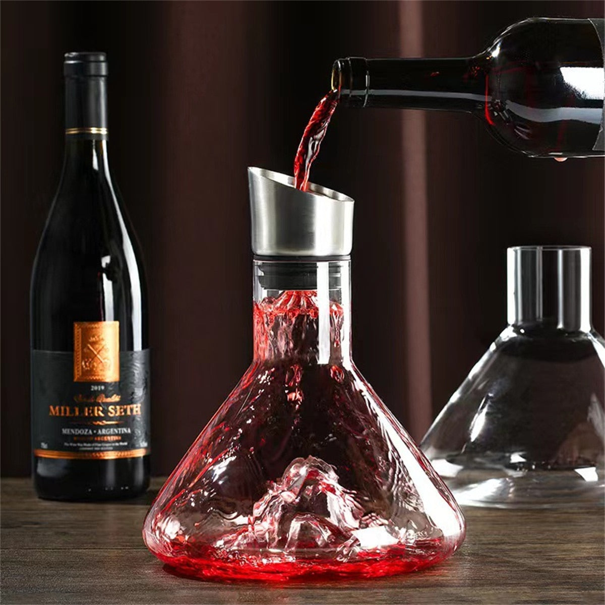 Avelena | Traumhafter Berg Premium Kristall Wein Dekanter