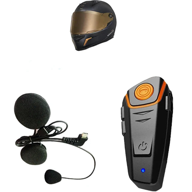 Avelena | Wasserdichtes Bluetooth-Motorrad-Intercom mit FM & 1000M Reichweite – RoadLink