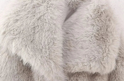 Faux-Fur-Mantel für Frauen