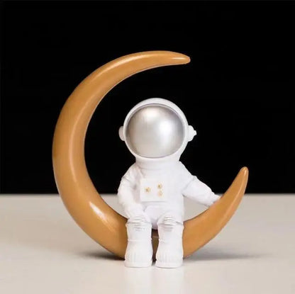 Avelena | Harz-Astronaut-Figur Statue Raumfahrer Skulptur Pädagogisches Spielzeug Schreibtisch-Dekoration Astronaut-Modell Für Kinder Geschenk