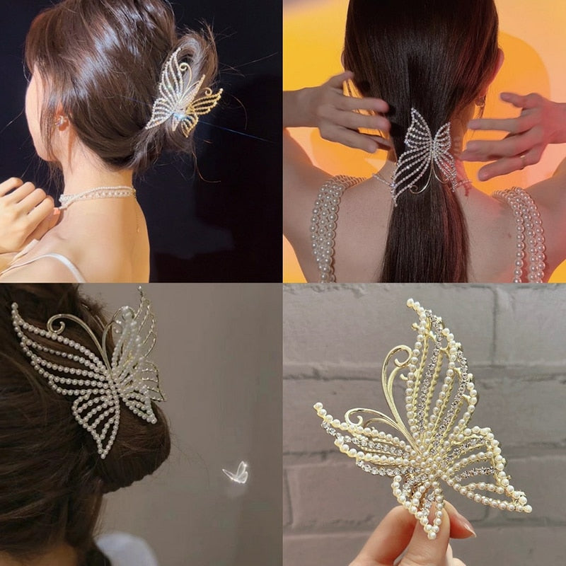 Avelena | Korea Perle Strass Haarnadel
