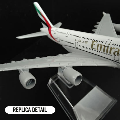 Avelena | Metallflugzeugmodell Emirates Airlines A380 B777 Flug Diecast Modellspielzeuge für Jungen