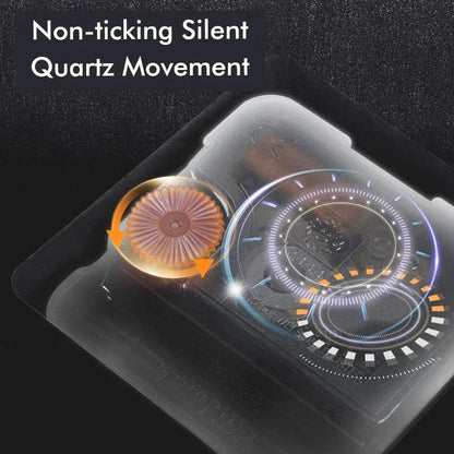 Avelena | Geräuschlose Wanduhr aus Acryl und Holz