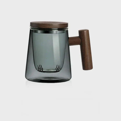 Avelena | Ultramoderne Glas-Teetasse mit Filter und Deckel