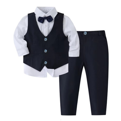Avelena | Jungen formelles Baumwolle Outfit-Set für Kleinkinder und Kinder