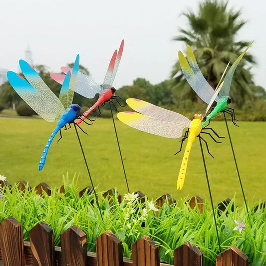 Avelena | Aeraflair Gartenlibellen | Beweglich & Wetterfest | Dekorativ für Topf & Beet | Bunte Sets