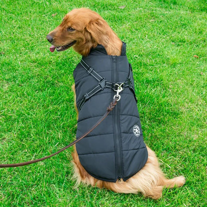 Avelena | Dogfrei Jacke Wasserdichte Winterjacke mit Eingebautem Geschirr