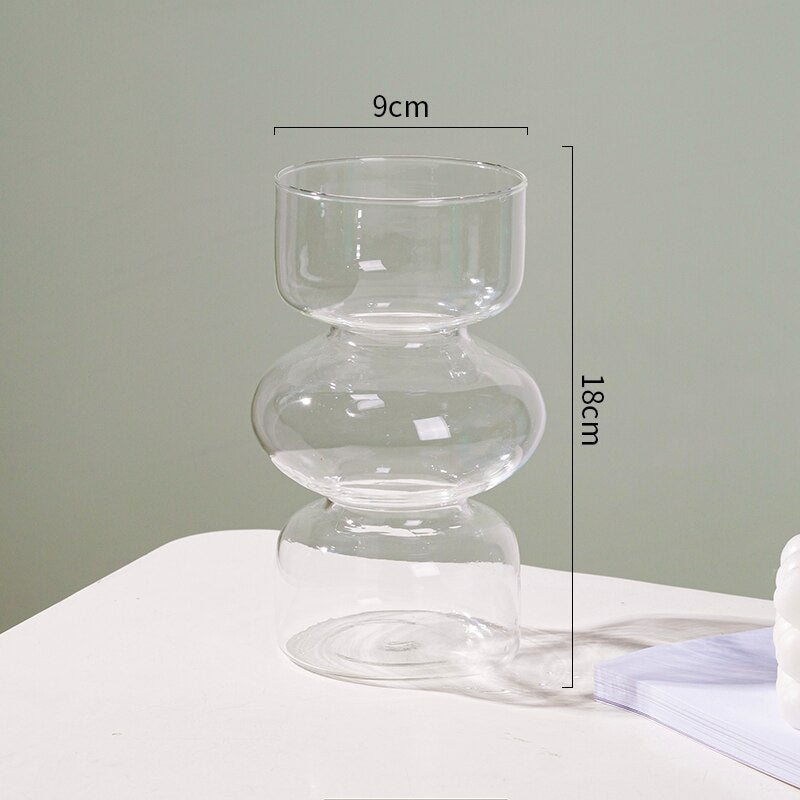 Avelena | Glas Tier Vase - Mehrfarben