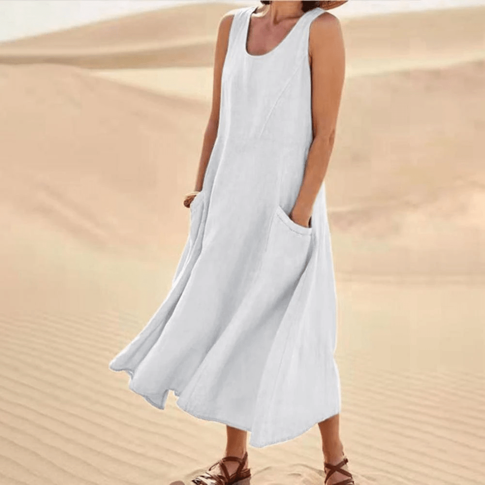 Avelena Ärmelloses Sommer-Maxikleid