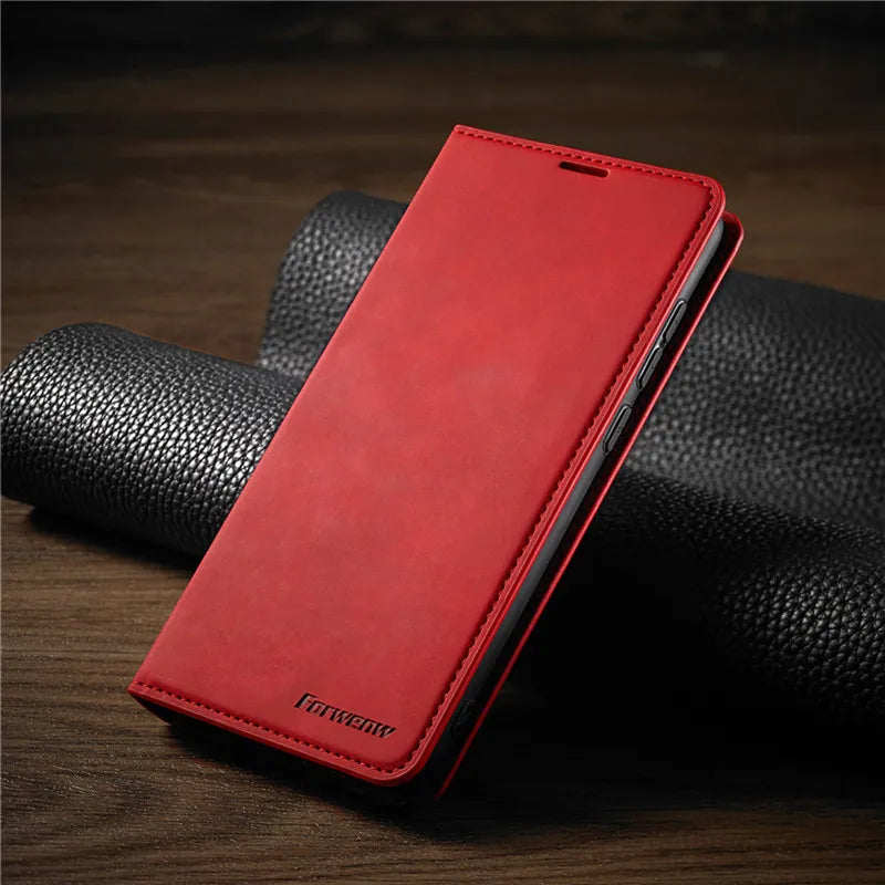 Avelena |  iPhone Hülle: Magnetische Leder Tasche für stilvollen Schutz