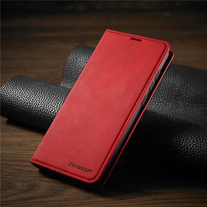 Avelena |  iPhone Hülle: Magnetische Leder Tasche für stilvollen Schutz
