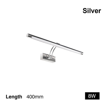 Avelena | 80-100cm LED Wandlampe - Moderne schwarze/silberne Wandleuchte für das Badezimmer, innen montierte Bildleuchte