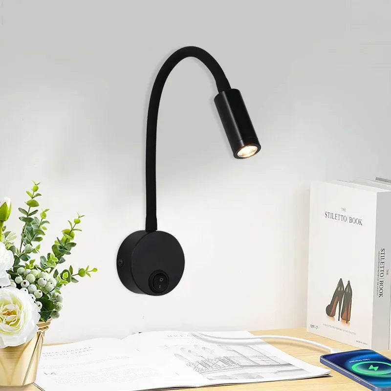 Avelena | Vielseitige LED-Wandleuchte: Modern, Flexibel, Perfekt zum Lesen im Bett