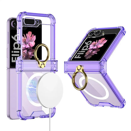 Avelena | Transparent Ring Case für Galaxy Z Flip 6