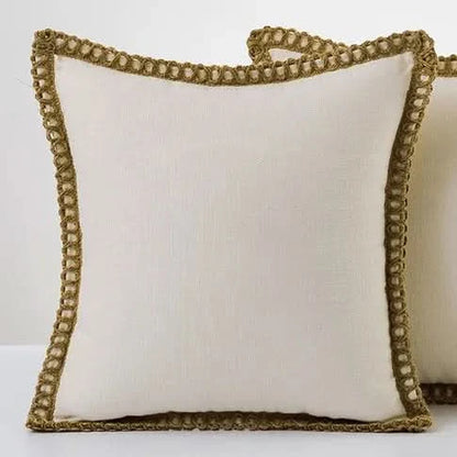 Avelena | Buntes französisches Dekokissenbezug Polyester