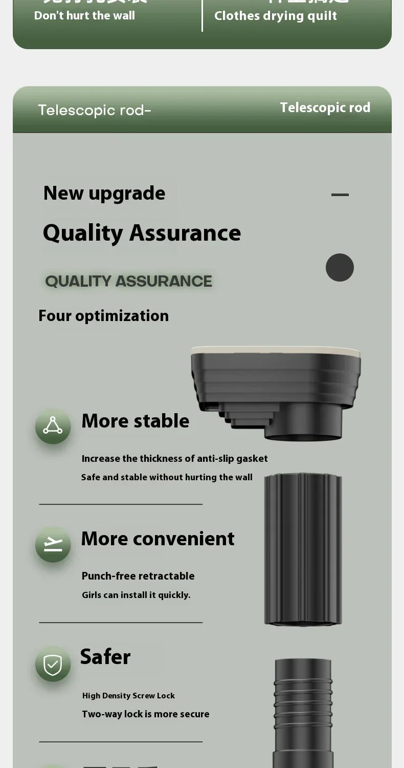 Avelena | Bohrfreier Teleskop-Hängestange